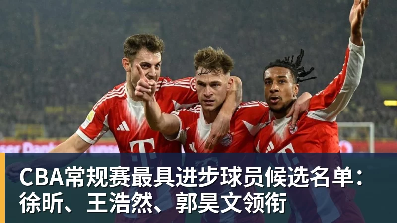 乐竞体育CBA常规赛最具进步球员候选名单：徐昕、王浩然、郭昊文领衔